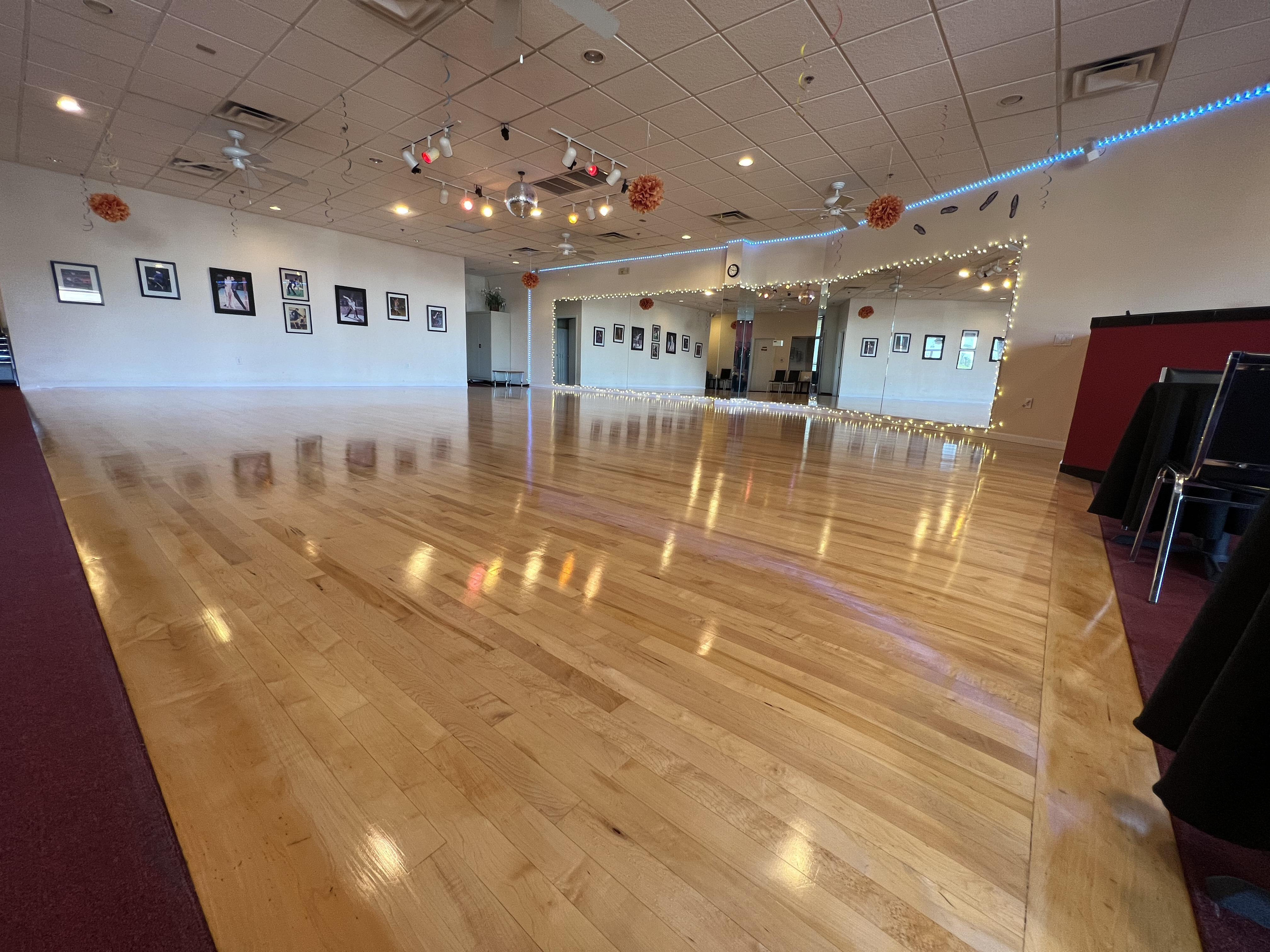 Eurorhythm Dance Studio's top-quality hardwood dance floor